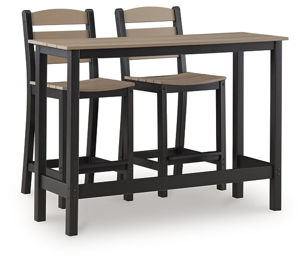Shoreline Beach Counter Table Set (3/CN)