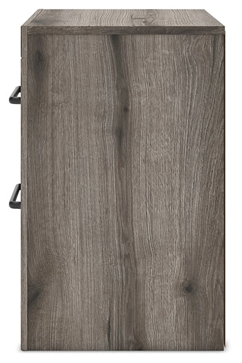 Graystorm Queen Panel Bed with Mirrored Dresser, Chest and Nightstand