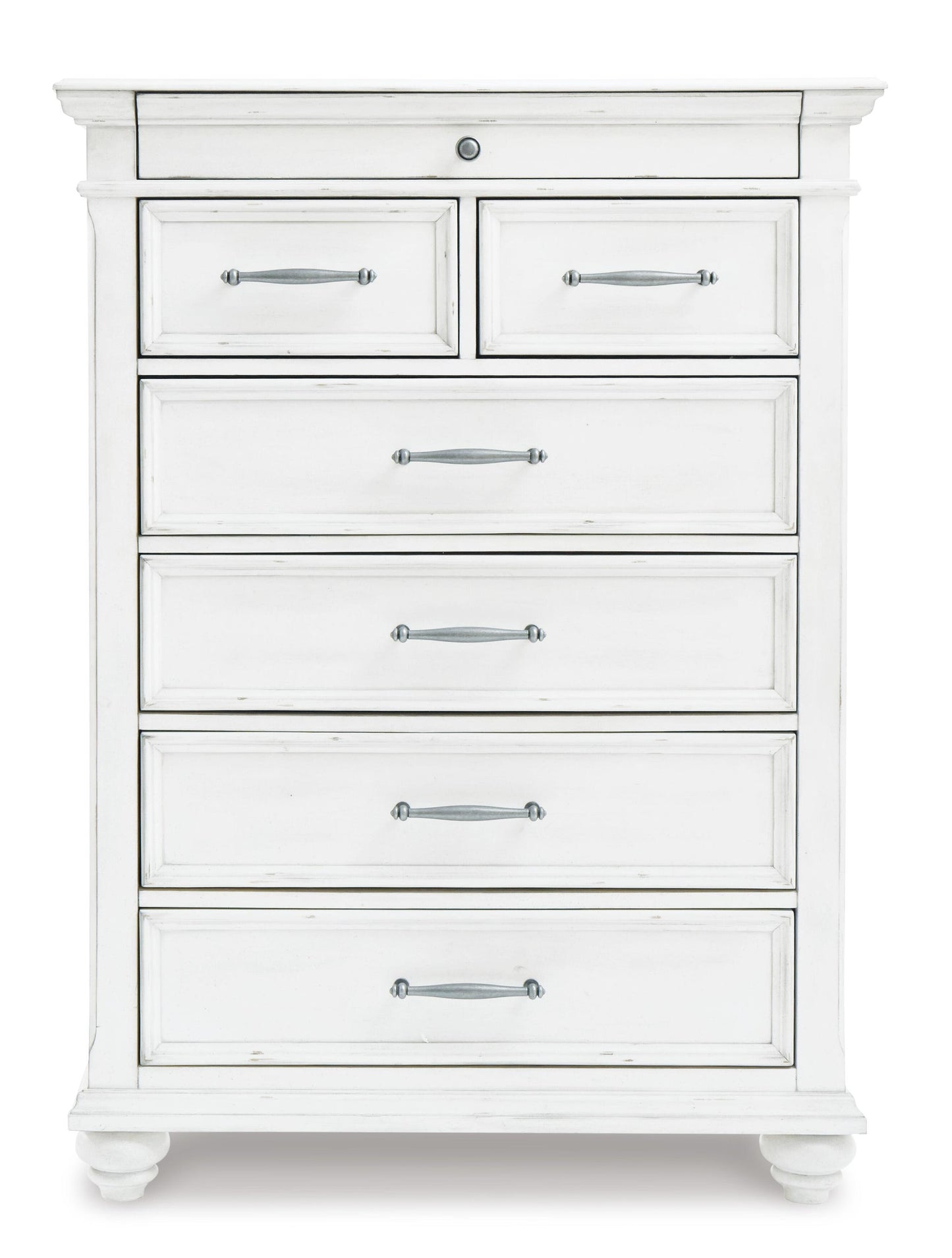 Kanwyn Queen Panel Bed with Mirrored Dresser, Chest and Nightstand