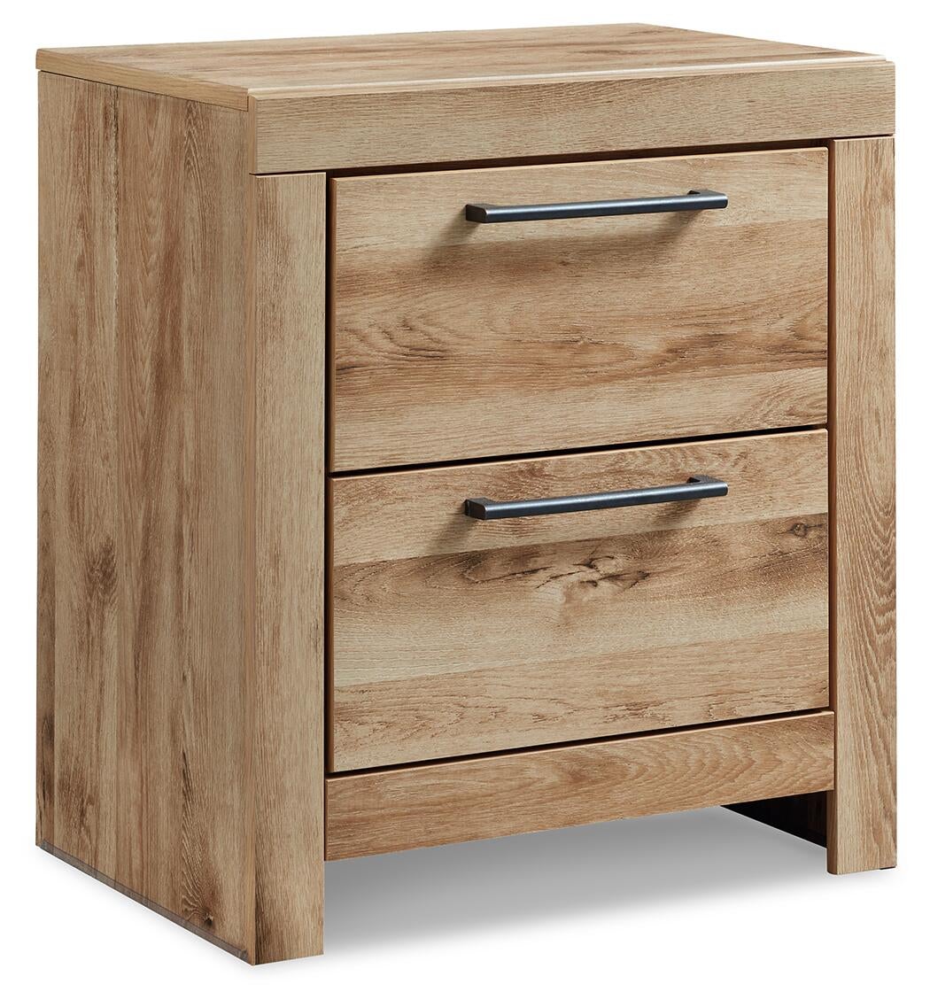Hyanna Twin Panel Bed with 1 Side Storage, Dresser, Mirror, Chest and Nightstand
