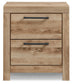 Hyanna King Panel Storage Bed with 2 Under Bed Storage Drawers, Dresser, Mirror, Chest and Nightstand