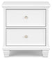 Fortman California King Panel Bed with Mirrored Dresser, Chest and Nightstand