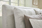 Cabalynn California King Upholstered Bed with Mirrored Dresser, Chest and Nightstand