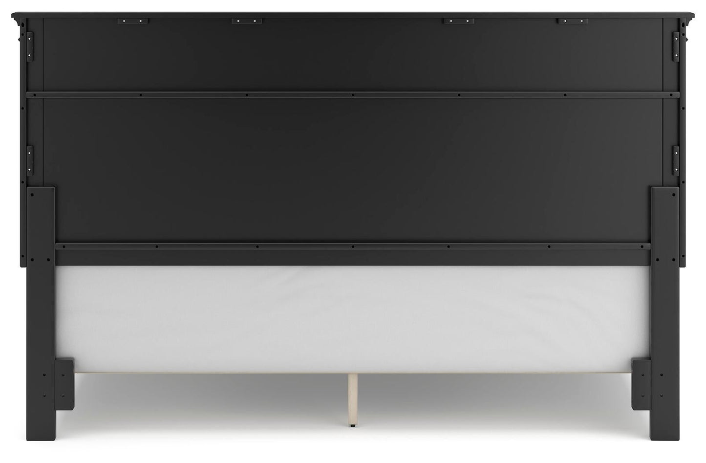 Lanolee California King Panel Bed with Mirrored Dresser, Chest and Nightstand