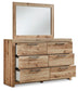 Hyanna Full Panel Headboard, Dresser, Mirror and Nightstand