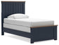 Landocken Twin Panel Bed, Dresser, Mirror and Nightstand