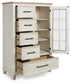 Shaybrock Queen Panel Bed, Dresser, Mirror, Chest and Nightstand