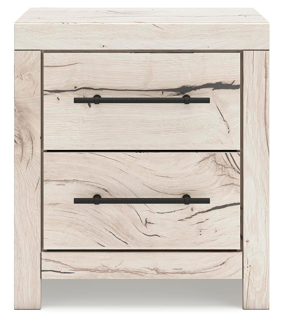 Lawroy Queen Panel Bed with Storage, Dresser, Mirror, Chest and Nightstand
