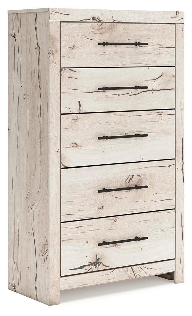 Lawroy Full Panel Storage Bed, Dresser, Mirror, Chest and Nightstand