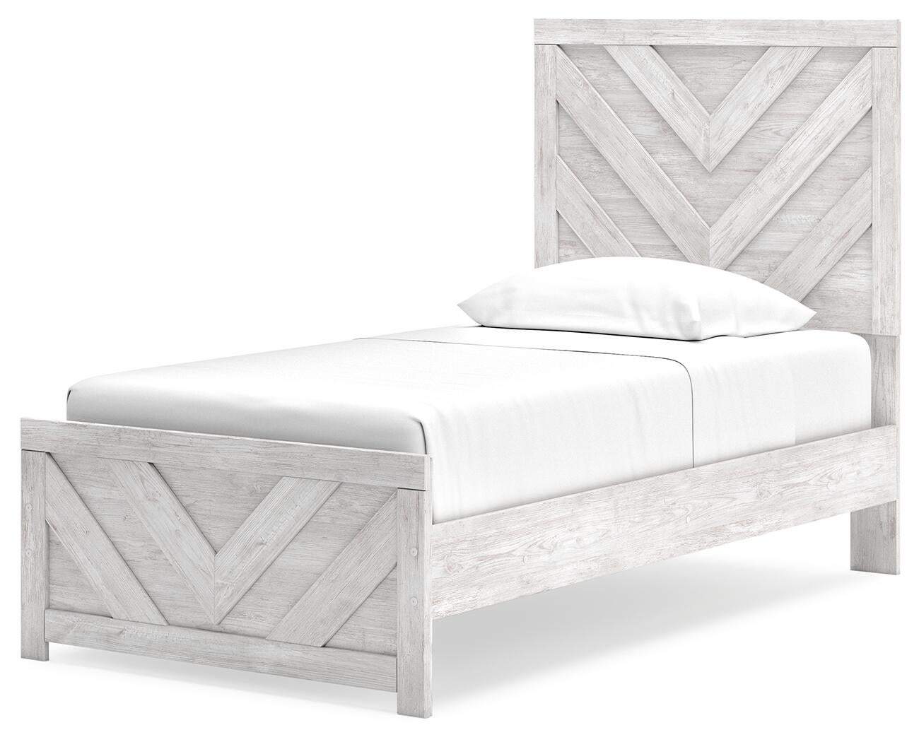 Cayboni Twin Panel Bed, Dresser, Mirror, Chest and Nightstand