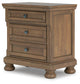 Feddinger California King Storage Sleigh Bed with Mirrored Dresser and Nightstand