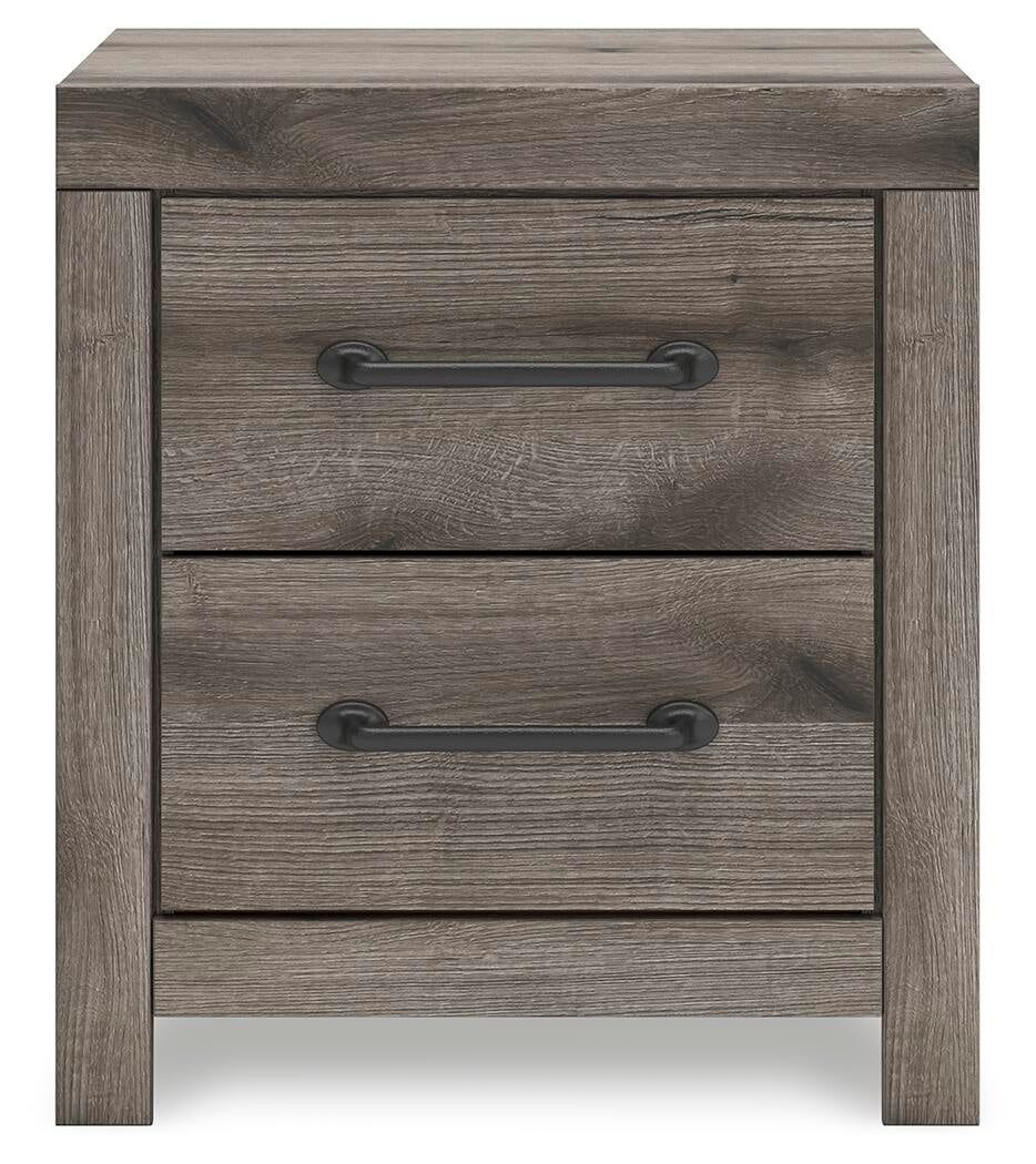 Graystorm King Panel Bed, Dresser, Mirror and Nightstand