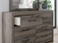 Graystorm Full Panel Storage Bed, Dresser and Mirror