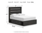 Hollivern Full Panel Storage Bed, Dresser and Mirror