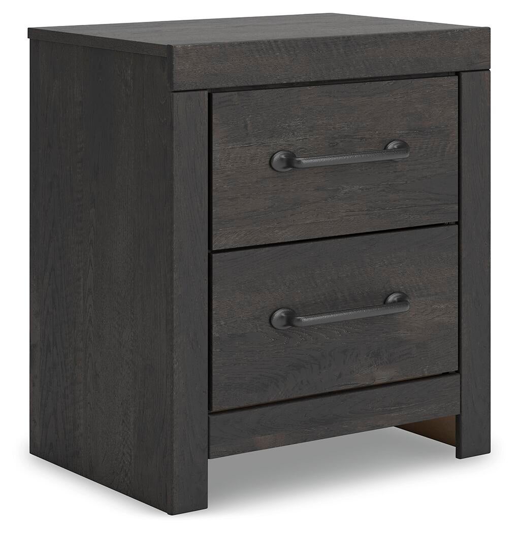 Hollivern Queen Panel Bed, Dresser, Mirror, Chest and Nightstand