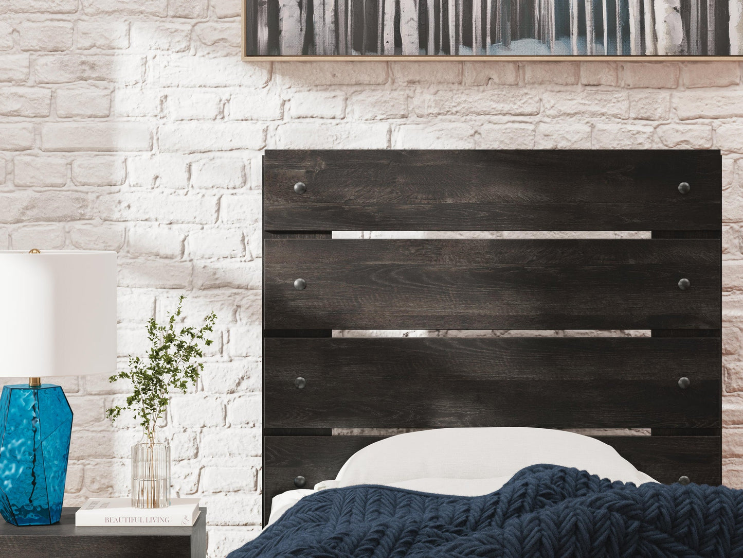 Hollivern Full Panel Bed, Dresser and Mirror