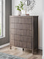 Pamytta Twin Upholstered Panel Platform Bed, Dresser, Mirror, Chest and Nightstand