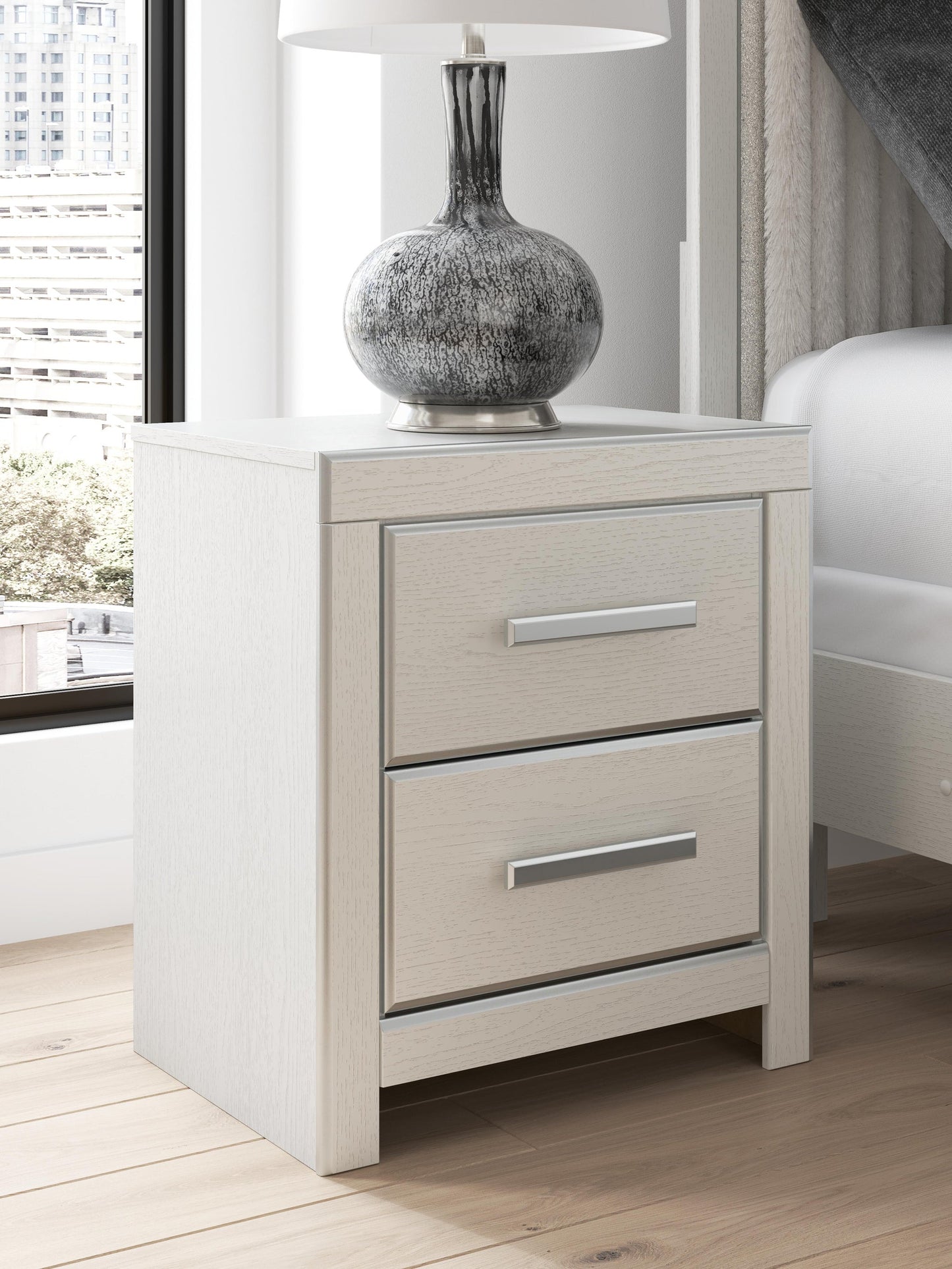 Zuraleus King Upholstered Bed, Dresser, Mirror and Nightstand
