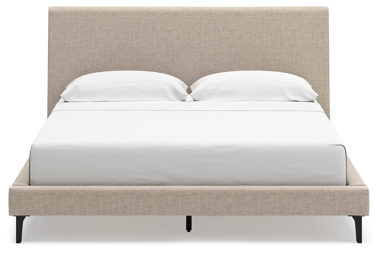Cielden California King Upholstered Bed with Roll Slats, Dresser, Mirror, Chest and Nightstand