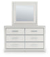 Zuraleus King Upholstered Panel Platform Storage Bed, Dresser, Mirror, Chest and Nightstand