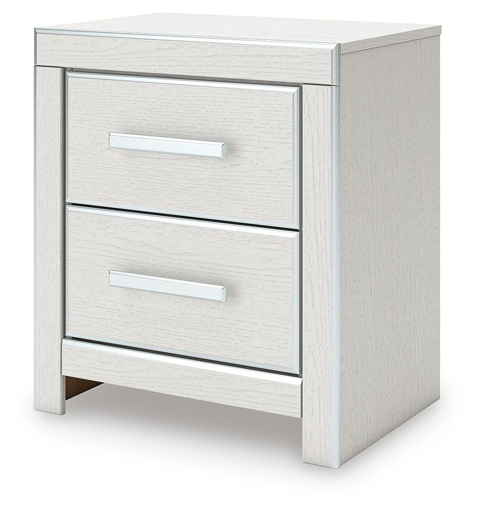 Zuraleus King Upholstered Panel Platform Storage Bed, Dresser, Mirror, Chest and Nightstand