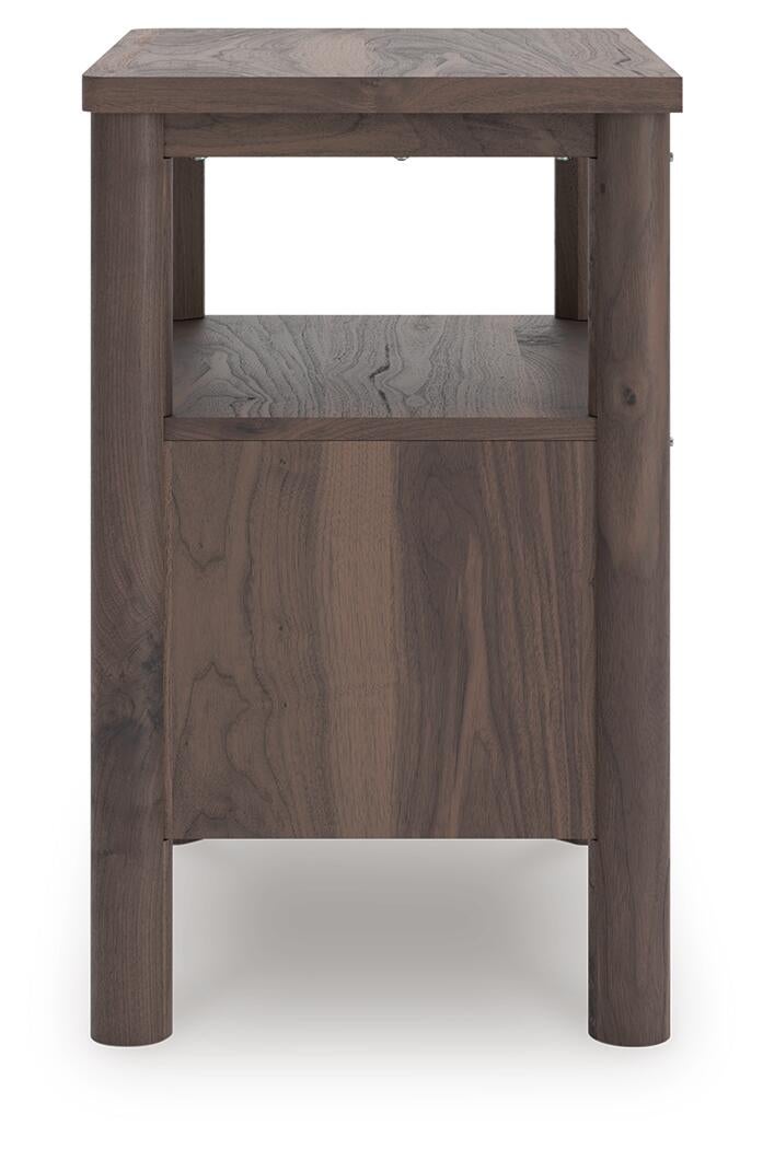 Pamytta Queen Upholstered Panel Bed, Dresser, Mirror, Chest and Nightstand