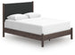 Pamytta Queen Upholstered Panel Bed, Dresser, Mirror and Nightstand