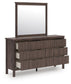 Pamytta Queen Panel Bed, Dresser and Mirror