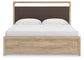 Kinlanni King Upholstered Platform Bed, Dresser and Mirror