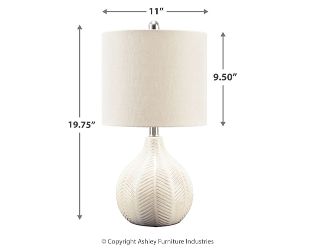 Ashley Express - Rainermen Ceramic Table Lamp (1/CN)