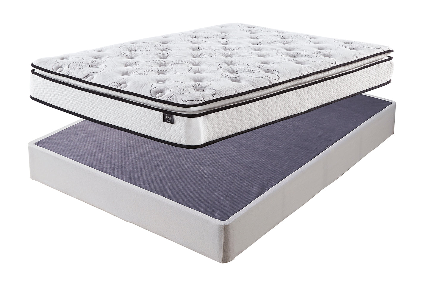 Ashley Express - 10 Inch Bonnell PT Mattress with Foundation