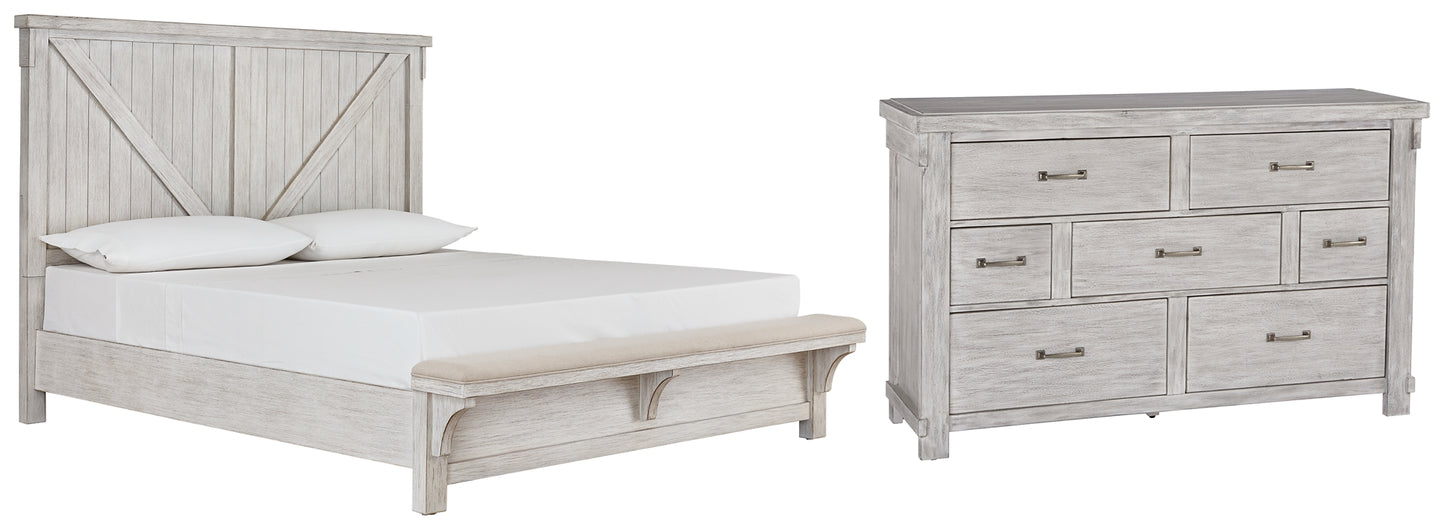 Brashland  Panel Bed With Dresser