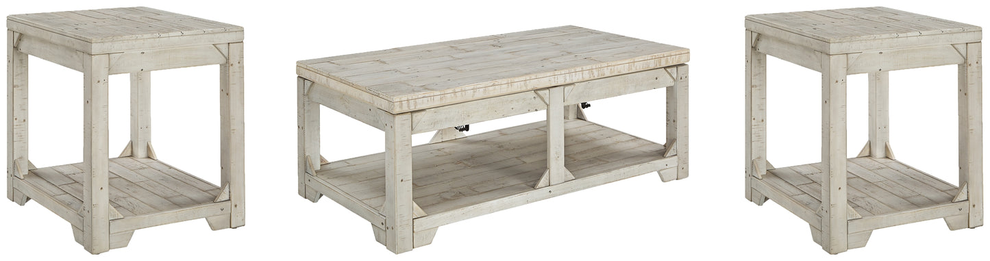 Fregine Coffee Table with 2 End Tables