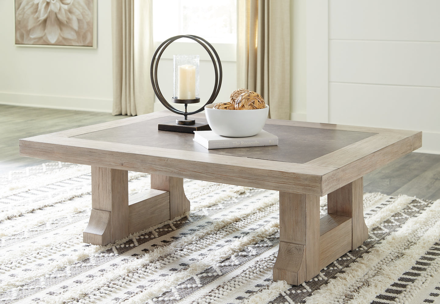 Ashley Express - Hennington Coffee Table with 2 End Tables